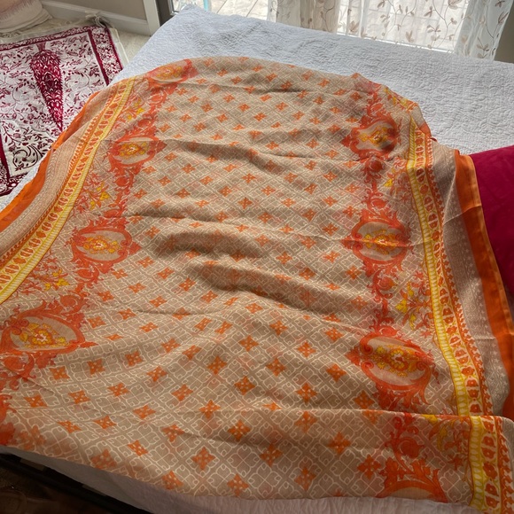 embroidered 3 pc suit kameez indian pakistani - Picture 4 of 5